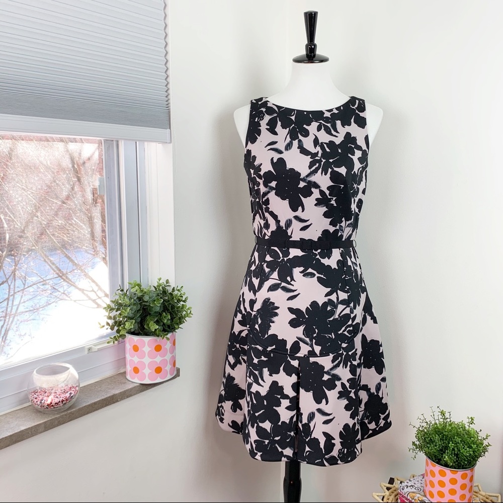 Taylor | Floral Scuba Fit and Flare A-Line Dress